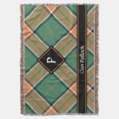 Clan Pollock Tartan Throw Blanket Decke (Vorderseite Vertikal)