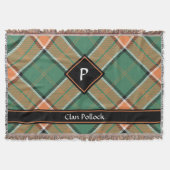 Clan Pollock Tartan Throw Blanket Decke (Vorderseite)