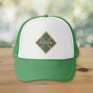 Clan Pollock Tartan Trucker Hat Truckerkappe