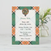 Clan Pollock Wappen Einladung (Stehend Vorderseite)