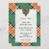 Clan Pollock Wappen Einladung (Vorne/Hinten)