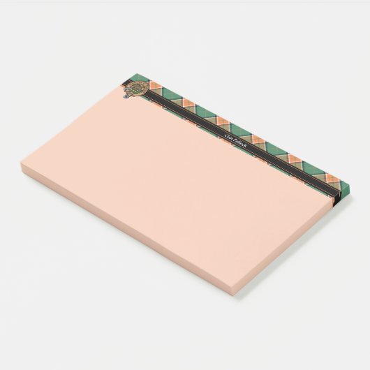Clan Pollock Wappen Notes Post-it Klebezettel (angewinkelt)
