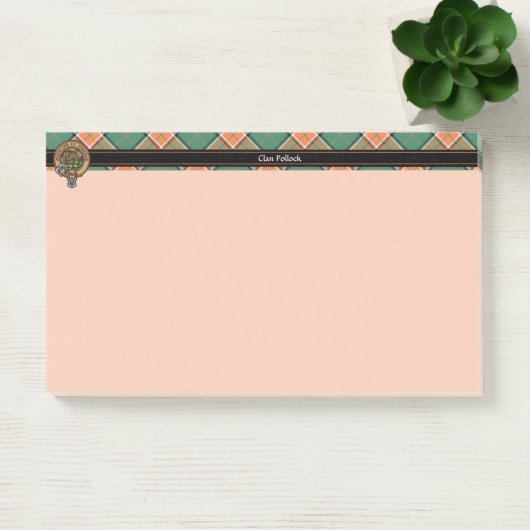 Clan Pollock Wappen Notes Post-it Klebezettel (Büro)