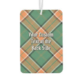 Clan Pollock Wappen über Tartan Autolufterfrischer (Rückseite)