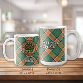 Clan Pollock Wappen über Tartan Kaffeetasse