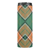 Clan Pollock Wappen über Tartan Thermosbecher (Rückseite)