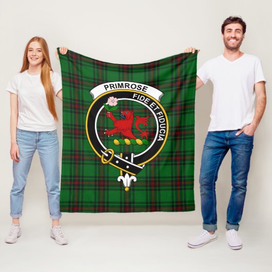 Clan Primrose Tartan Kariert Fleecedecke (Beispiel)