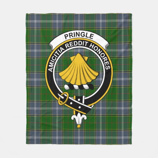 Clan Pringle Tartan Kariert Fleecedecke (Vorderseite)