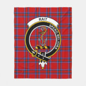 Clan Rait Tartan Kariert Fleecedecke (Vorderseite)