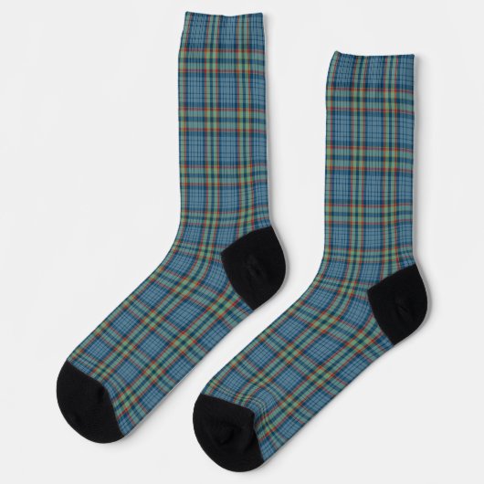 Clan Ralston Tartan Socken (Linkes Detail)