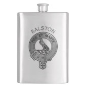 Clan Ralston Wappen Flachmann (Vorderseite)