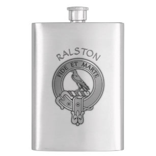 Clan Ralston Wappen Flachmann