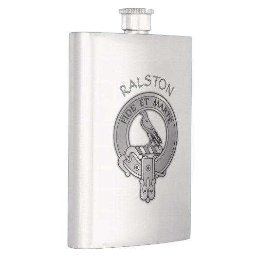 Clan Ralston Wappen Flachmann (Rechts)
