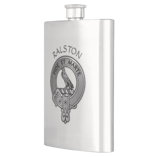 Clan Ralston Wappen Flachmann (Links)