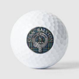 Clan Ralston Wappen & Tartan Golfball