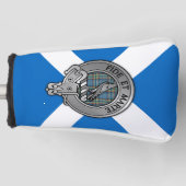 Clan Ralston Wappen & Tartan über Salreifen Golf Headcover (Vorderseite)