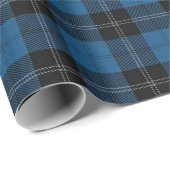 Clan Ramsay blauer JagdScottishTartan Geschenkpapier (Rolleneckpunkt)