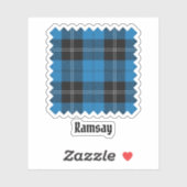 Clan Ramsay Blue Hunting Tartan Aufkleber (Blatt)