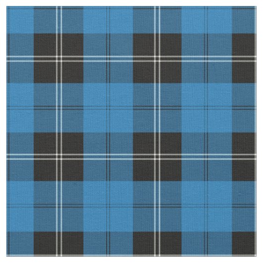 Clan Ramsay Blue Hunting Tartan Stoff (Nahaufnahme)
