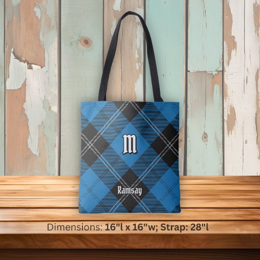 Clan Ramsay Blue Hunting Tartan Tasche