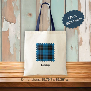 Clan Ramsay Blue Hunting Tartan Tragetasche