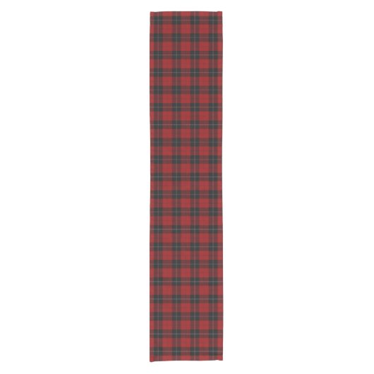 Clan Ramsay Ramsey roter schwarzer Tartan kariert Kurzer Tischläufer (Vorderseite)