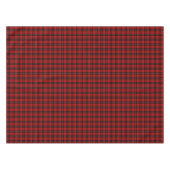 Clan Ramsay Red, Black and White Scottish Tartan Tischdecke (Vorderseite (Horizontal))