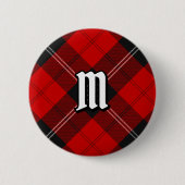 Clan Ramsay Red Tartan Button (Vorderseite)