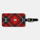 Clan Ramsay Red Tartan Gepäckanhänger (Vorderseite horizontal)