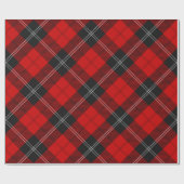 Clan Ramsay Red Tartan Geschenkpapier (Flach)