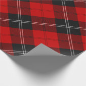 Clan Ramsay Red Tartan Geschenkpapier (Ecke)
