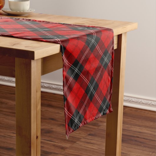 Clan Ramsay Red Tartan Großer Tischläufer (Beispiel)