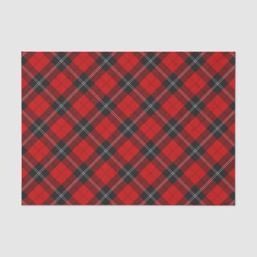 Clan Ramsay Red Tartan Seidenpapier (Vorderseite)