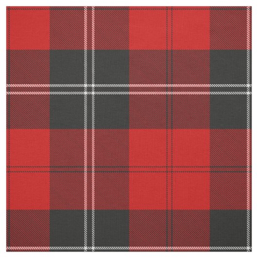 Clan Ramsay Red Tartan Stoff (Muster)