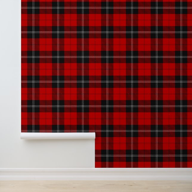 Clan Ramsay Red Tartan Tapete (Anwendung)