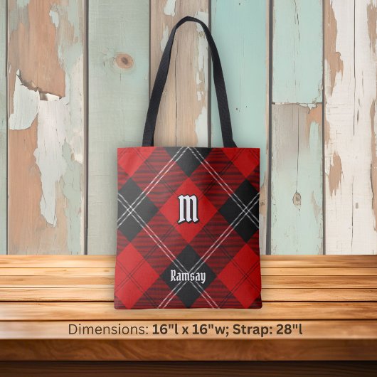 Clan Ramsay Red Tartan Tasche