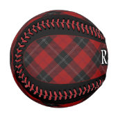 Clan Ramsay Scottish Red Tartan Baseball (Vorderseite Links)