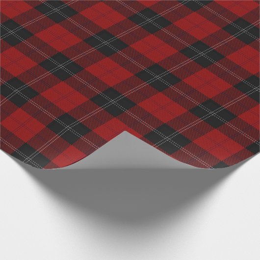 Clan Ramsay Scottish Tartan Geschenkpapier (Ecke)