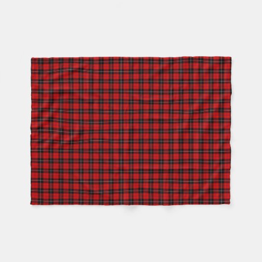 Clan Ramsay Tartan Fleecedecke (Vorderseite (Horizontal))