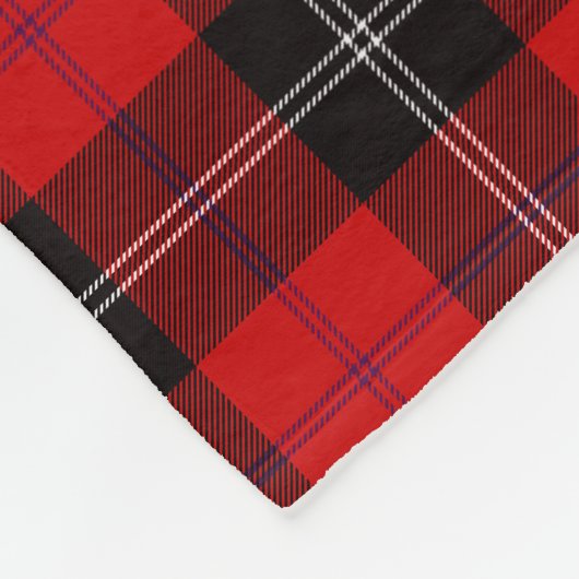 Clan Ramsay Tartan Kariert Fleecedecke (Ecke)