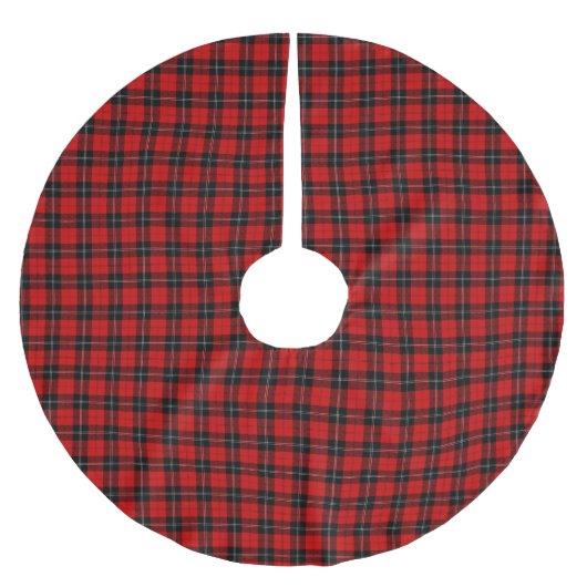 Clan Ramsay Tartan Polyester Weihnachtsbaumdecke (Vorderseite)
