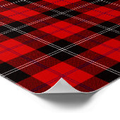Clan Ramsay Tartan Poster (Ecke)