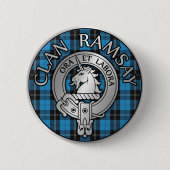 Clan Ramsay Wappen & Jagd Tartan Knot Button (Vorderseite)