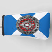 Clan Ramsay Wappen & Tartan Knot Golf Headcover (Vorderseite)