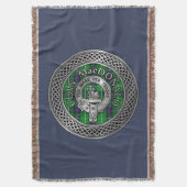 Clan Ramsay Wappen & Tartan Knot Throw Blanket Decke (Vorderseite Vertikal)