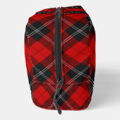 Clan Ramsay-Wappen über rotem Tartan Waschbeutel (Rechts)