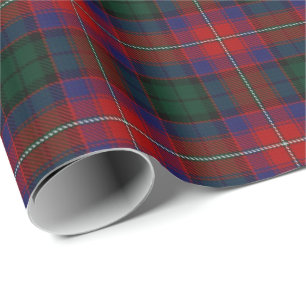 Clan Rattray Red Green Scott Tartan Geschenkpapier