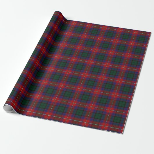 Clan Rattray Red Green Scottish Tartan Geschenkpapier (Ungerollt)