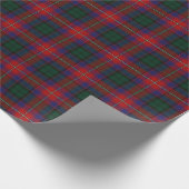 Clan Rattray Red Green Scottish Tartan Geschenkpapier (Ecke)