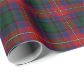 Clan Rattray Red Green Scottish Tartan Geschenkpapier (Rolleneckpunkt)